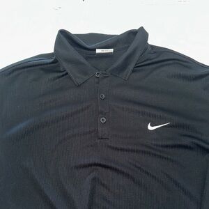 NIKE GOLF BLACK POLO- Dri Fit XL